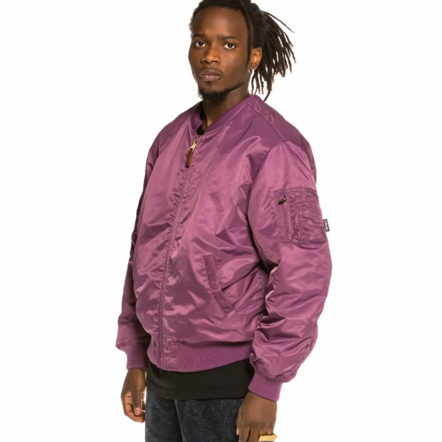 Grimey Chaqueta Bomber Reversible "Liveution" - Purple - Spring 21 Sale