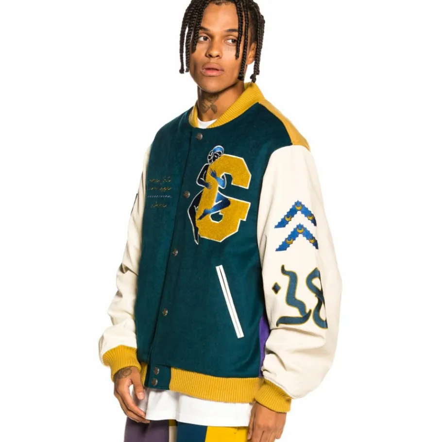 Grimey Chaqueta De Baseball "Singgang Junction" - Navy - Fall 21 Store