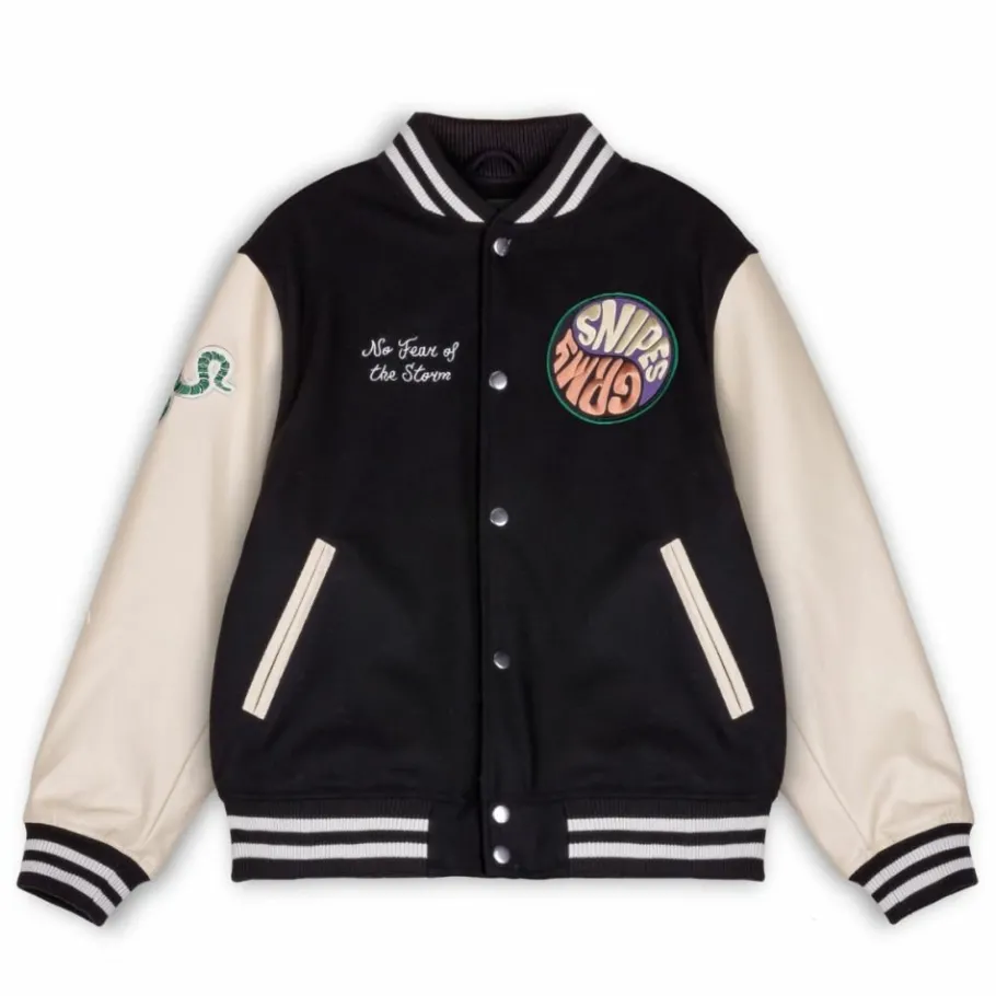 Grimey Chaqueta De Baseball "Snipes X True Roots" - Black - Fall 22 Best Sale