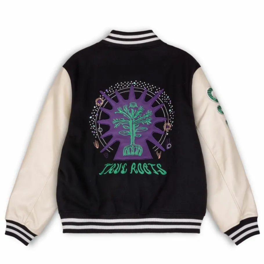 Grimey Chaqueta De Baseball "Snipes X True Roots" - Black - Fall 22 Best Sale
