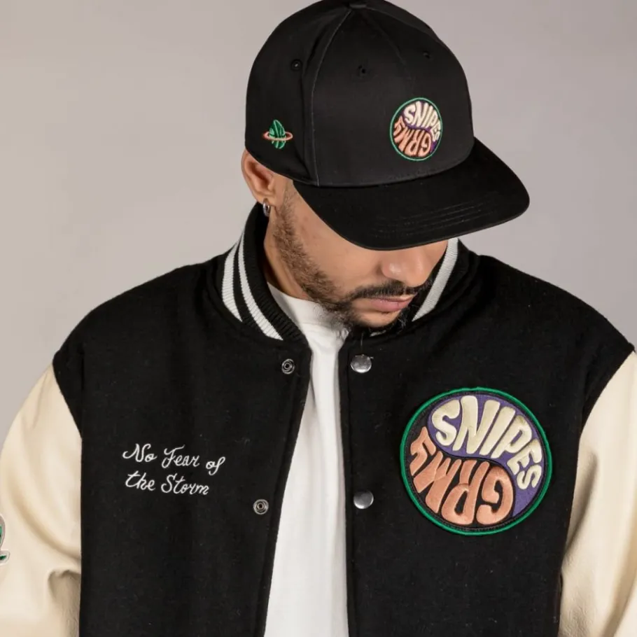 Grimey Chaqueta De Baseball "Snipes X True Roots" - Black - Fall 22 Best Sale