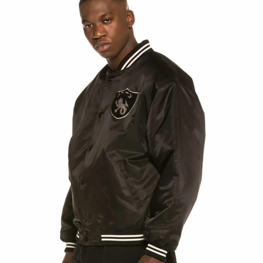 Grimey Chaqueta Call Of Yore Reversible Satin Jacket Fw20 Black Discount