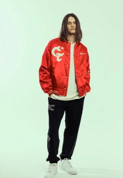 Grimey Chaqueta Causing Panic Satin - Red - Ss24 Sale