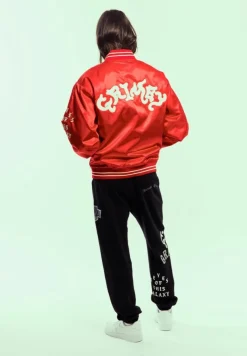 Grimey Chaqueta Causing Panic Satin - Red - Ss24 Sale