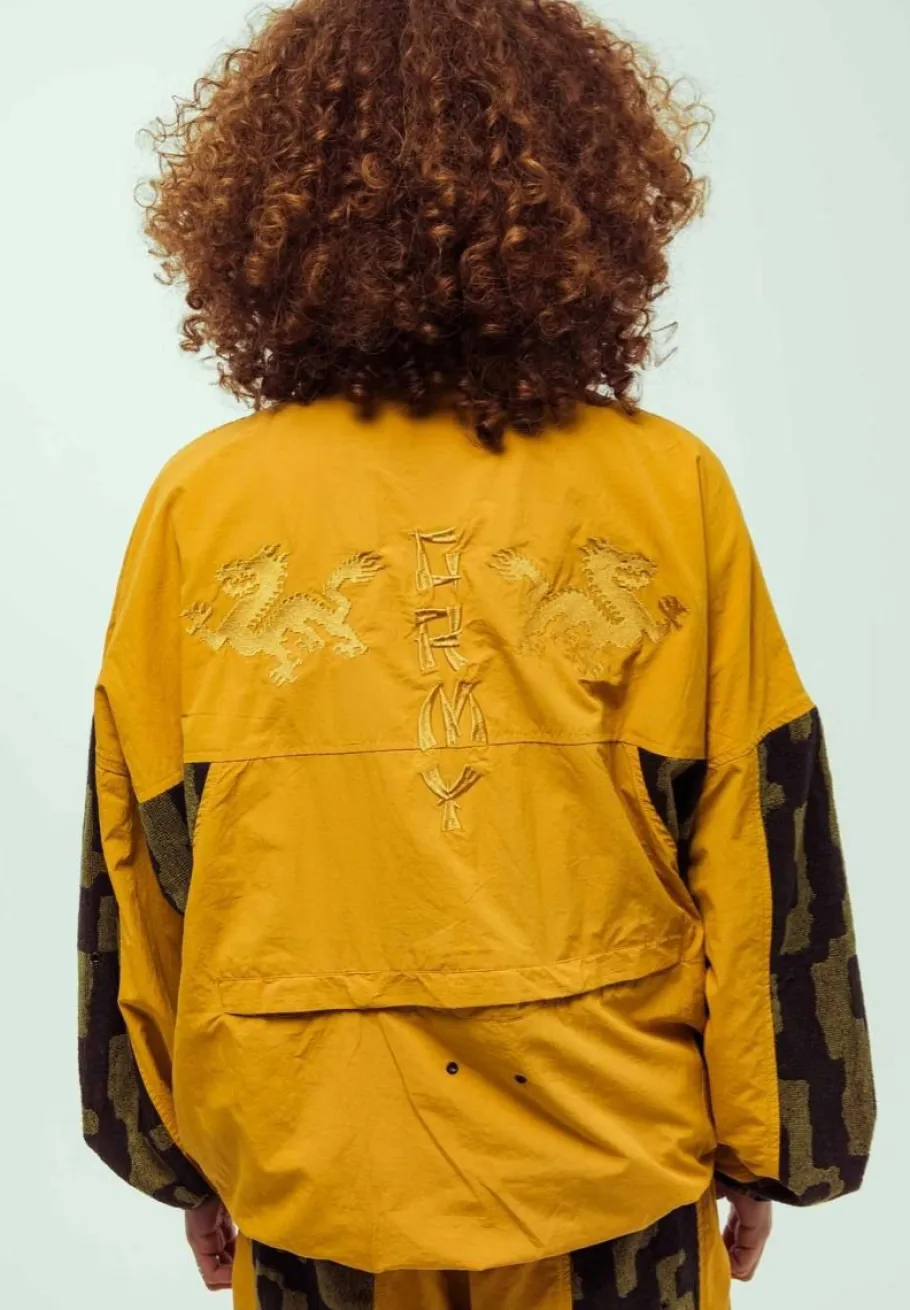 Grimey Chaqueta Lucky Dragon - Mustard - Ss24 Outlet