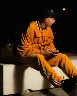 Grimey Chaqueta Madrid Velvet - Orange - Fw23 Online