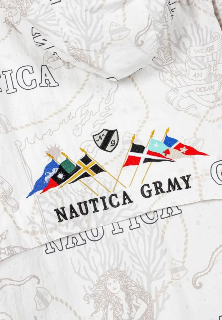 Grimey Chaqueta Mighty Harmonist Nautica X Grmy - White - Ss24 Shop