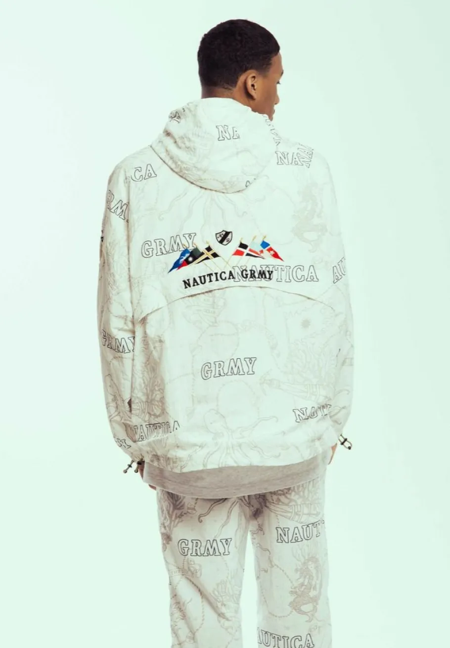 Grimey Chaqueta Mighty Harmonist Nautica X Grmy - White - Ss24 Shop