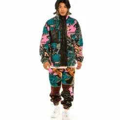 Grimey Chaqueta "Space Lady" Sherpa - Blue - Winter 21 Cheap