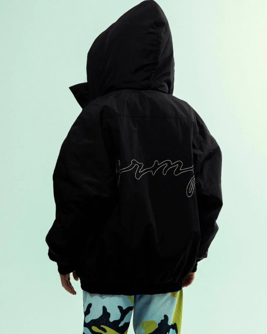 Grimey Chaqueta The Strait Talk Pullover - Black - Fw23 Fashion