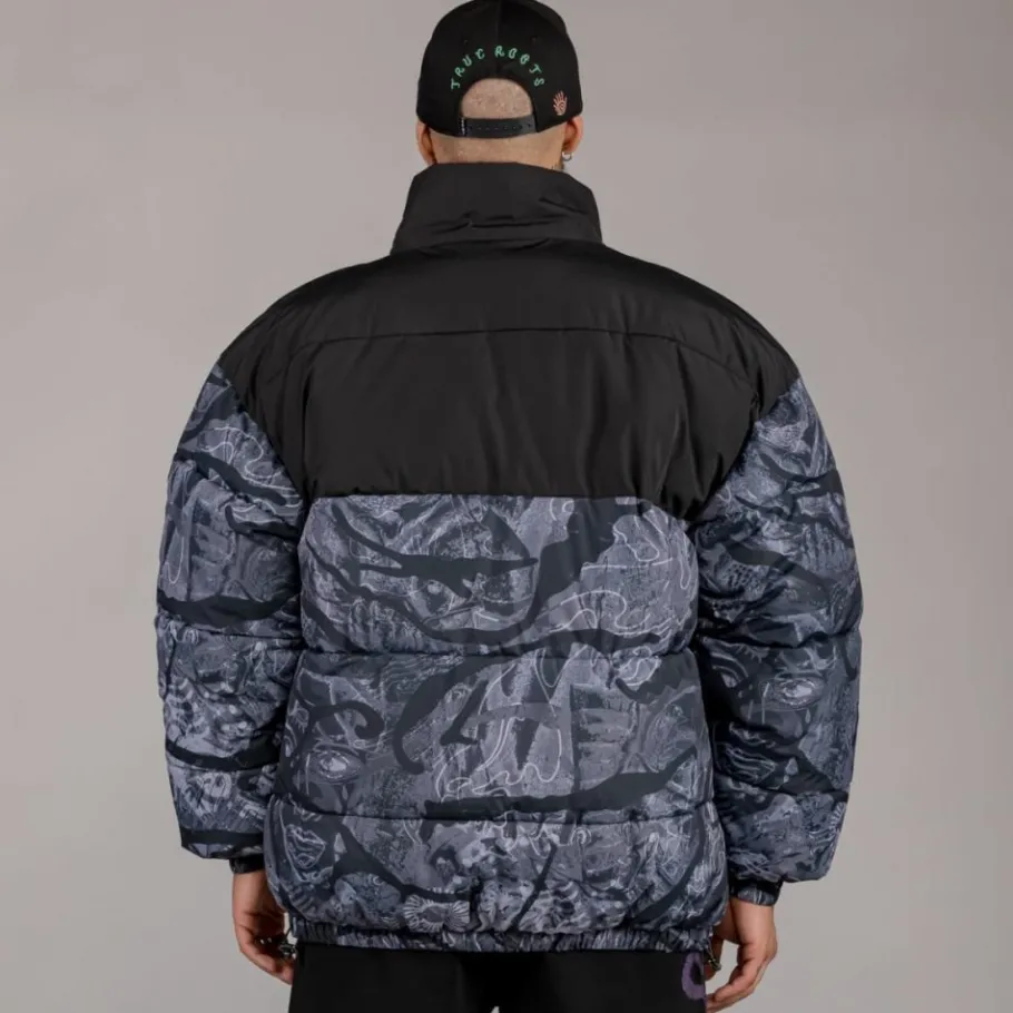 Grimey Chaqueta Puffy "Snipes X True Roots" - Black - Fall 22 New