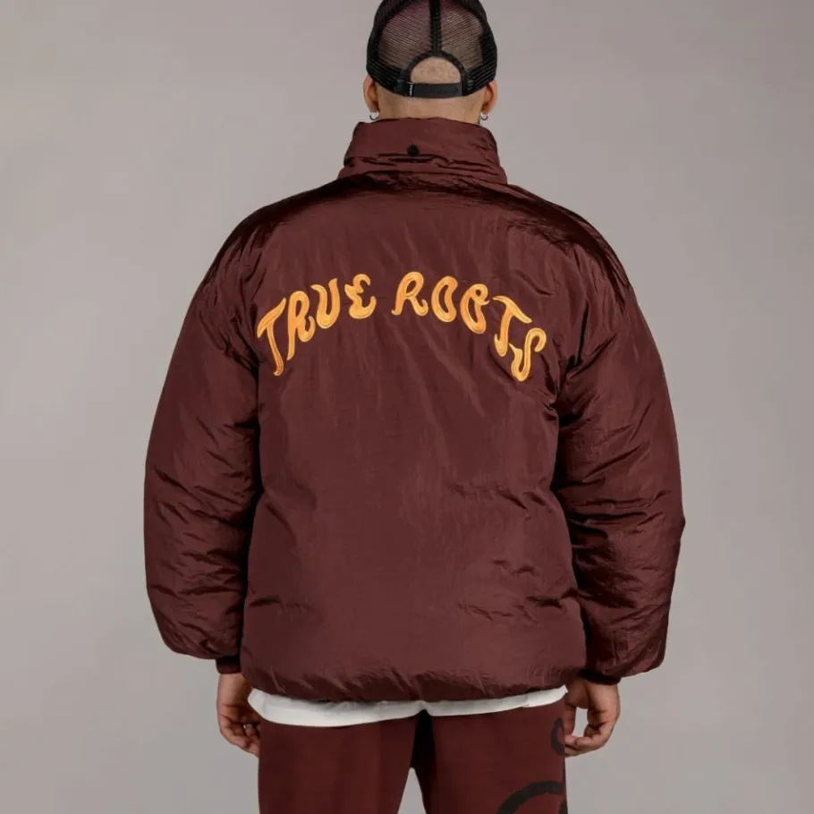 Grimey Chaqueta Puffy "Snipes X True Roots" - Brown - Fall 22 Clearance