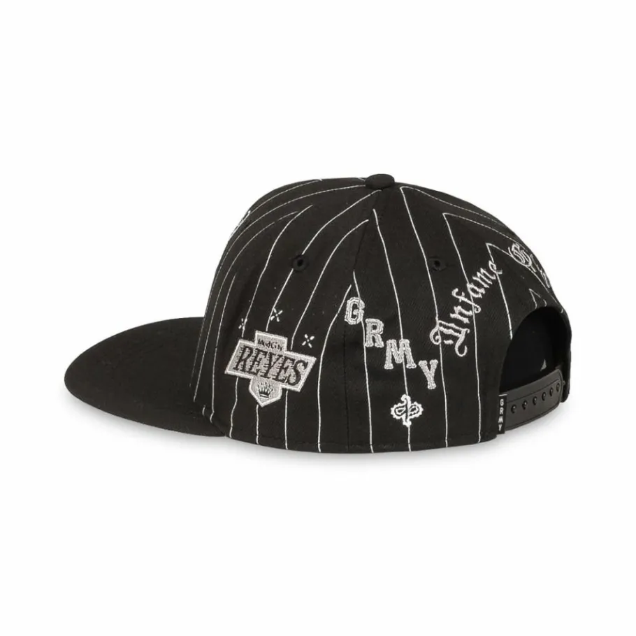 Grimey Gorra Causing Panic Snapback - Black - Ss24 Flash Sale