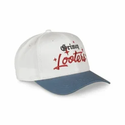 Grimey Gorra Causing Panic Los Nite Owls Curved Visor - White - Ss24 Store