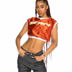 Grimey Acknowledge Girl Crop Top Ss20 Orange Best