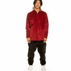 Grimey "Aged Rum" Corduroy Long Shirt - Red - Winter 21 New