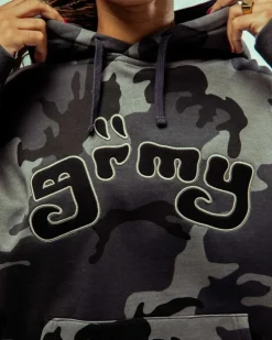 Grimey All Over Print Tusker Temple Vintage Hoodie Black - Fw23 Online