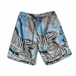 Grimey Animal Satin Shorts - Blue - Summer 23 New