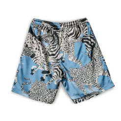 Grimey Animal Satin Shorts - Blue - Summer 23 New