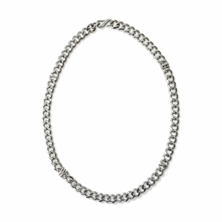 Grimey Back At You Cuban Link Necklace - Silver - Fw23 Store
