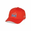 Grimey Back At You Curved Visor Snapback Cap - Red - Fw23 Shop
