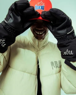Grimey Back At You Gloves - Black - Fw23 Hot