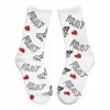 Grimey Back At You Socks - White - Fw23 Cheap