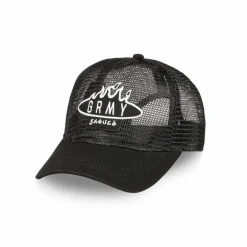 Grimey Burn In Flames Trucker Cap - Black - Ss24 Cheap