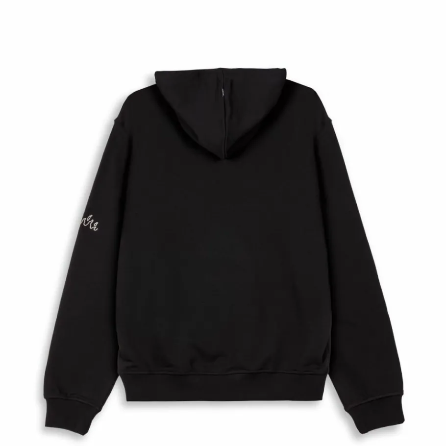 Grimey Burn In Flames Vintage Hoodie - Black - Ss24 Outlet