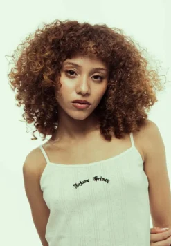 Grimey Causing Panic Girl Tank Top - White - Ss24 Cheap