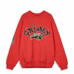 Grimey Causing Panic The Charleston Blvd Vintage Crewneck Red - Ss24 Cheap