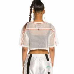 Grimey Chica Acknowledge Piping Crop Top Ss20 White Best