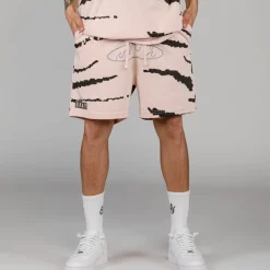 Grimey Cloven Tongues All Over Print Sweatshorts - Cream - Summer 23 Fashion