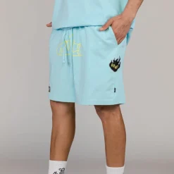 Grimey Cloven Tongues Sweatshorts Blue - Summer 23 Cheap