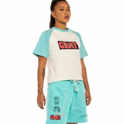 Grimey "Day Dreamer" Girl Raglan Tee - Blue- Spring 22 Best Sale