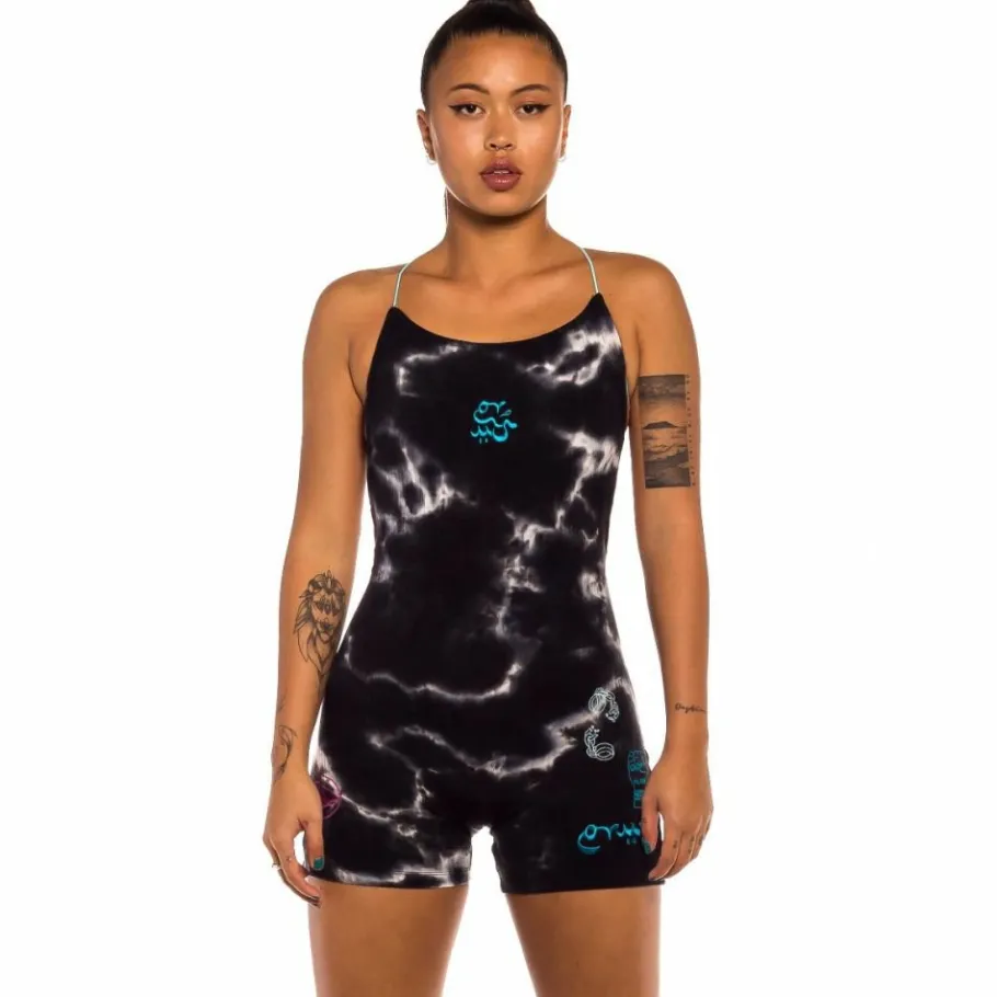 Grimey "Day Dreamer" Jumpsuit - Bleached Black - Spring 22 Best