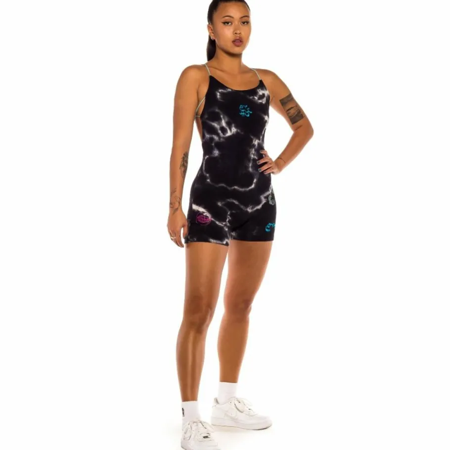Grimey "Day Dreamer" Jumpsuit - Bleached Black - Spring 22 Best