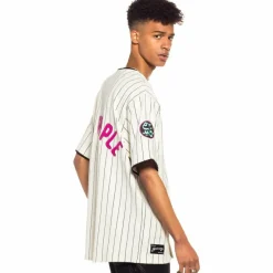 Grimey Day Dreamer Stripes Baseball Jersey - White- Spring 22 Store