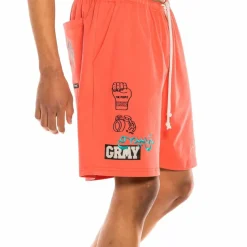 Grimey "Day Dreamer" Sweatshorts - Coral - Spring 22 Outlet