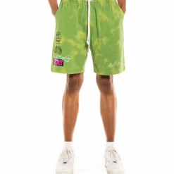 Grimey "Day Dreamer" Sweatshorts - Bleached Green - Spring 22 Fashion