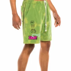 Grimey "Day Dreamer" Sweatshorts - Bleached Green - Spring 22 Fashion