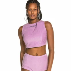 Grimey Engineering Corduroy Girl Top Fw19 Violet Hot