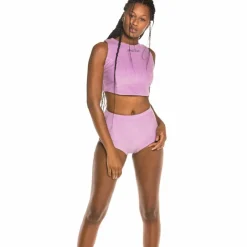 Grimey Engineering Corduroy Girl Top Fw19 Violet Hot