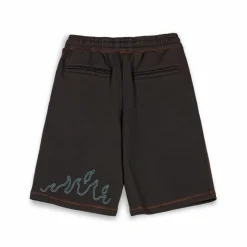Grimey Fire Route Baggy Sweatshorts - Black - Spring 23 Outlet