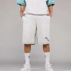 Grimey Fire Route Baggy Sweatshorts - Sport Grey - Spring 23 Online