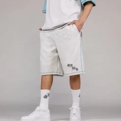 Grimey Fire Route Baggy Sweatshorts - Sport Grey - Spring 23 Online