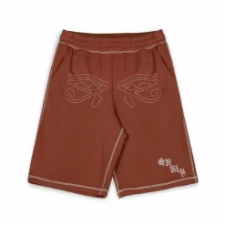 Grimey Fire Route Baggy Sweatshorts - Brown - Spring 23 Sale