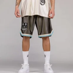 Grimey Fire Route Basket Shorts - Black - Spring 23 Cheap