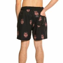 Grimey "Frenzy " All Over Print Swimming Short - Black - Summer 21 Shop