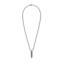 Grimey Glorified Bullet Necklace - Silver - Spring 22 Discount